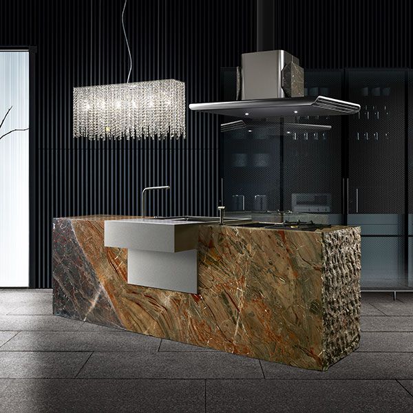 Kitchen Supremacy: Art born of the earth, a kitchen carved from solid natural stone [Sy]